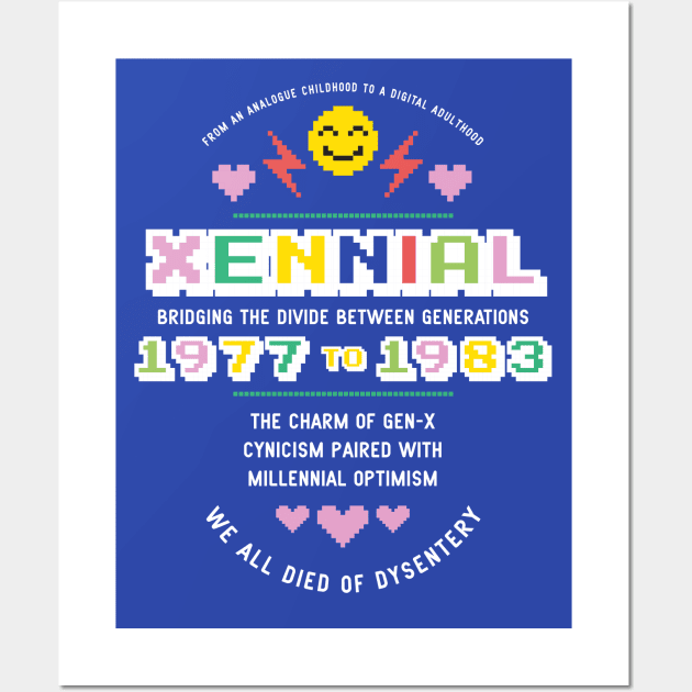 Xennial Color Option Wall Art by machmigo